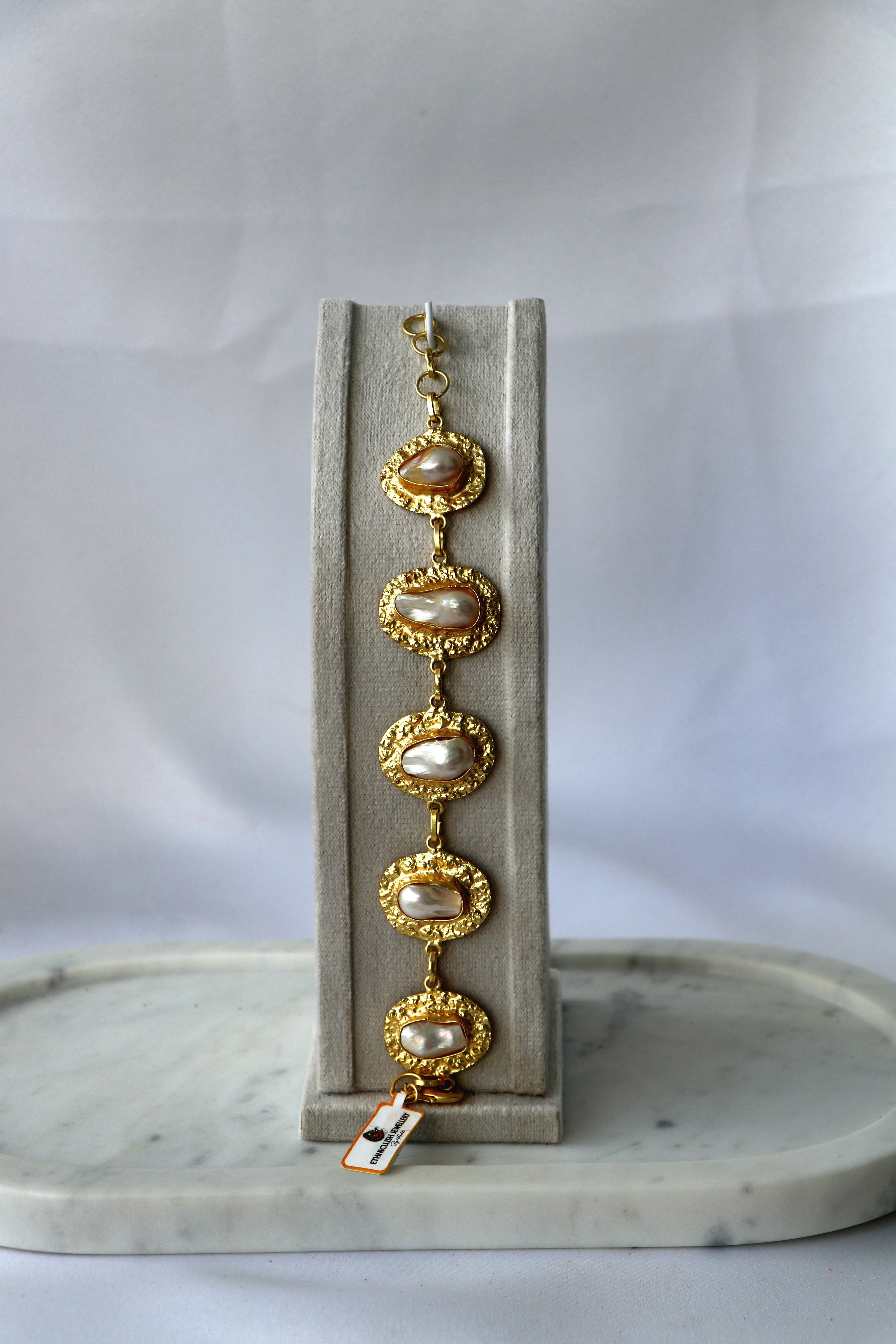 Baroque Pearl Statement Bracelet