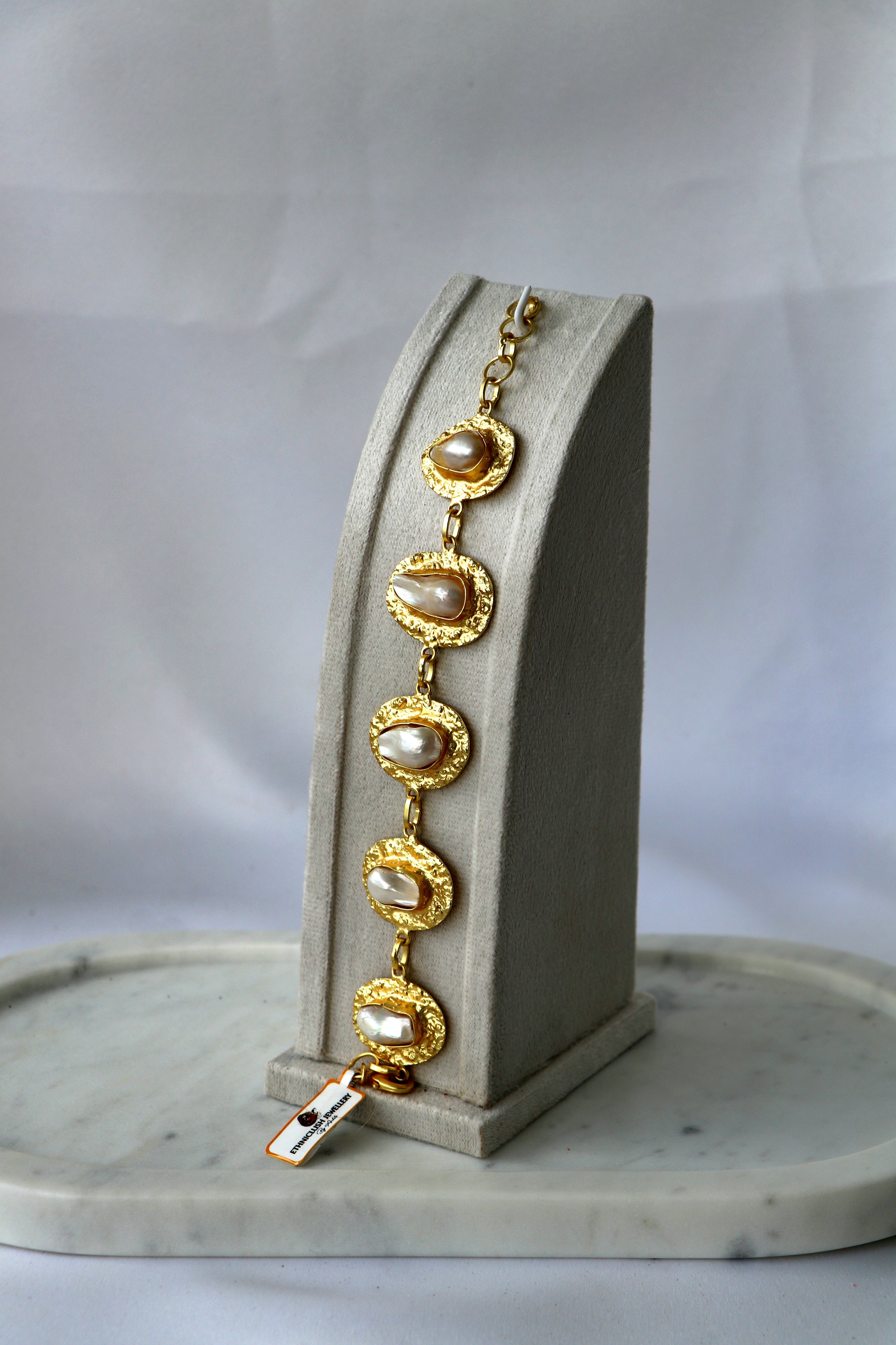 Baroque Pearl Statement Bracelet