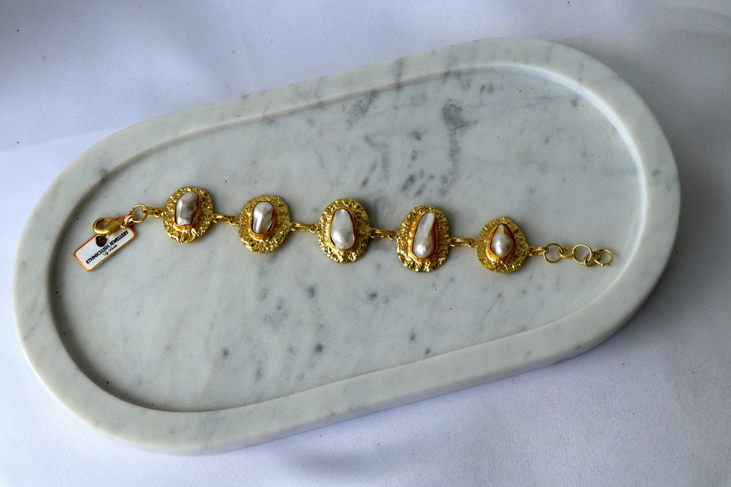 Baroque Pearl Statement Bracelet