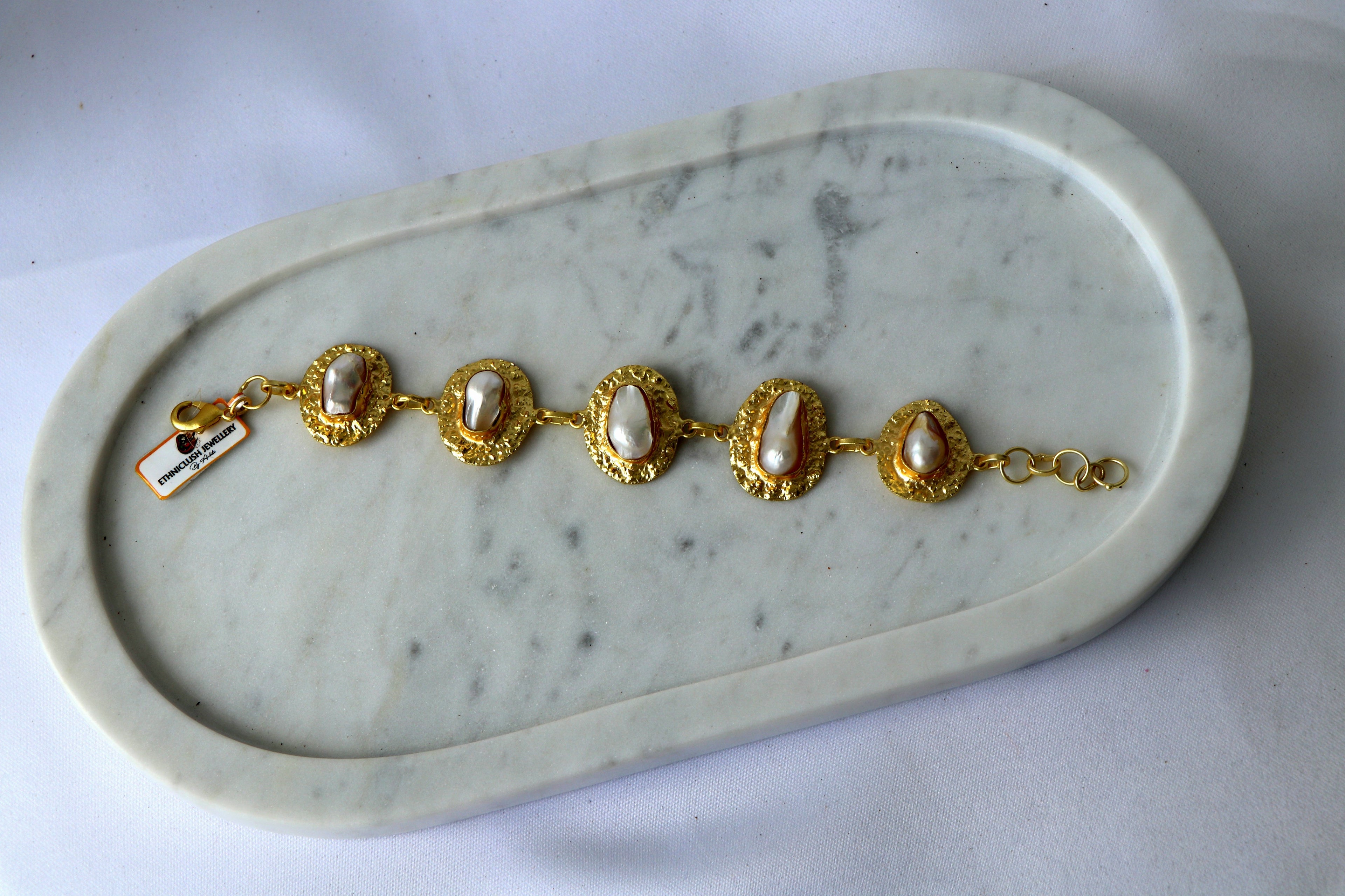 Baroque Pearl Statement Bracelet