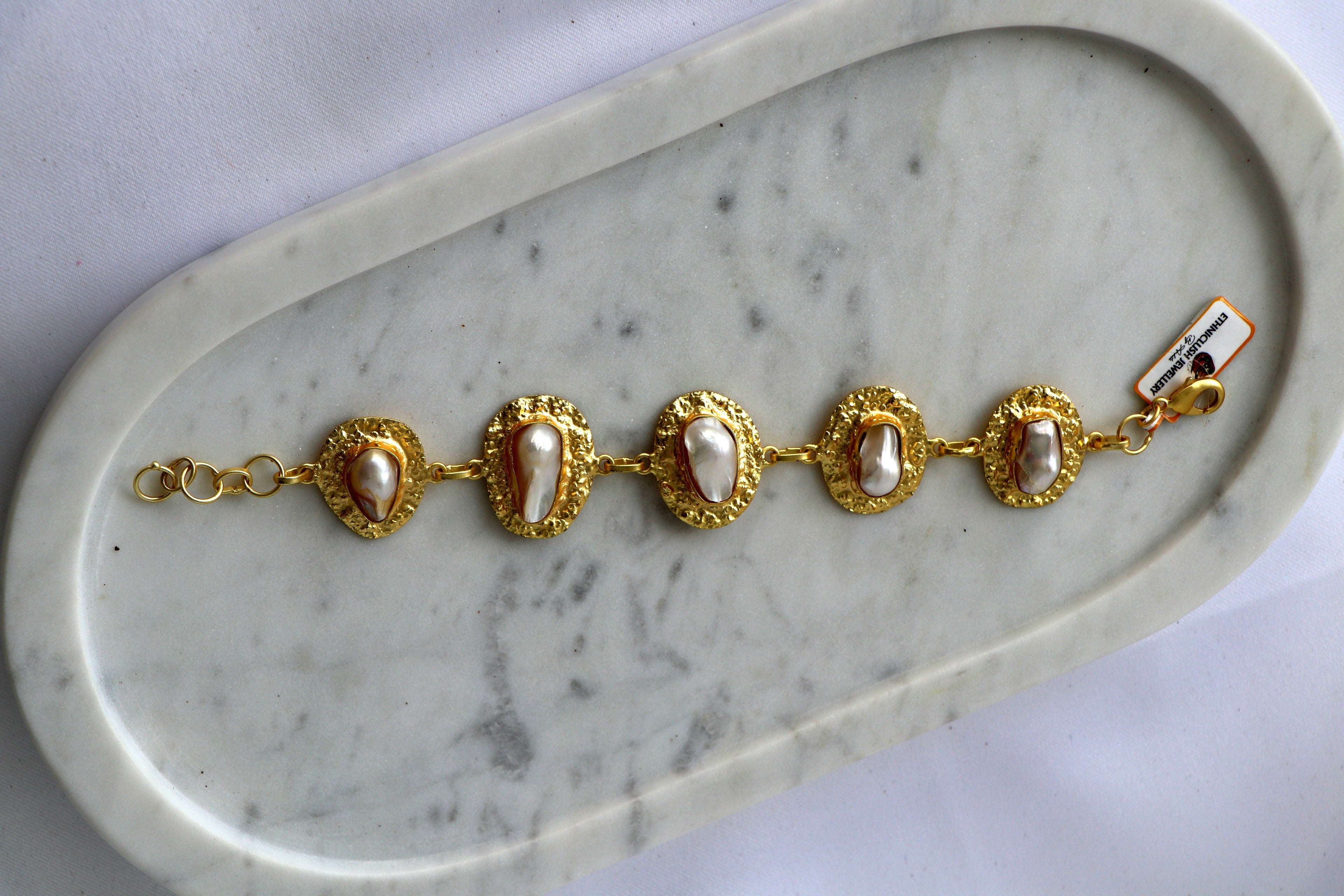 Baroque Pearl Statement Bracelet