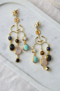 Bloom Gemstone Cascade Earrings