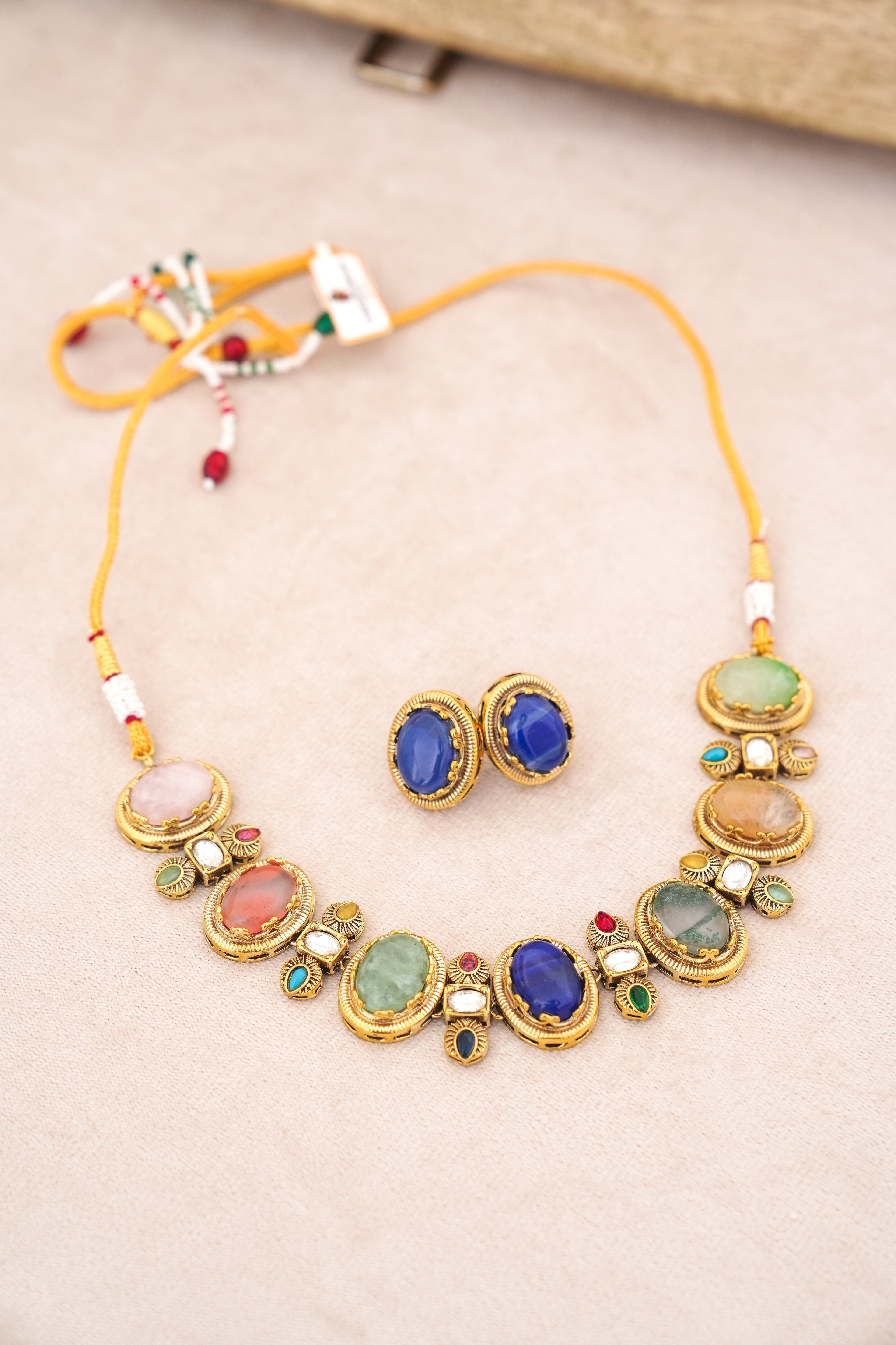Lapis  Jade Harmony Choker Set