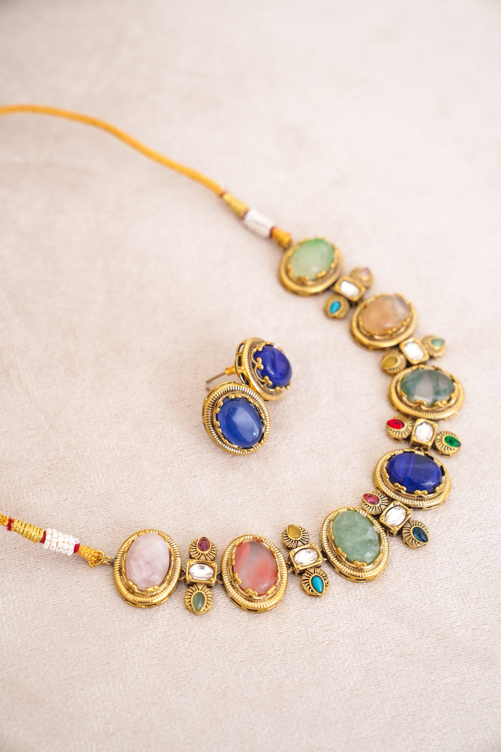 Lapis  Jade Harmony Choker Set