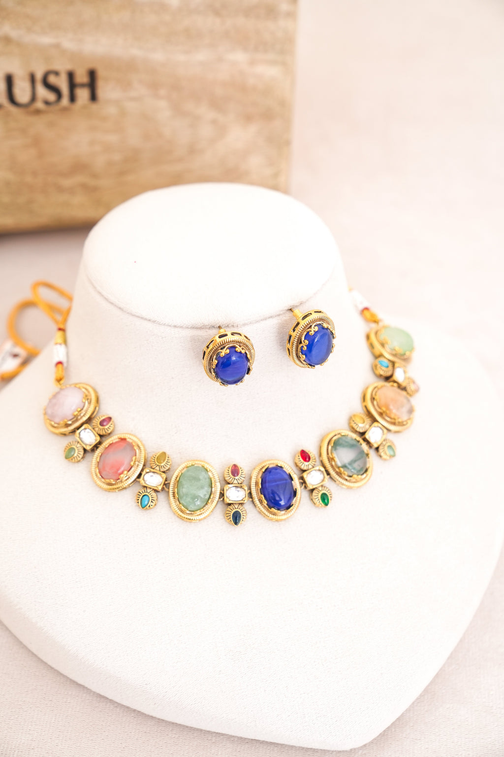 Lapis  Jade Harmony Choker Set