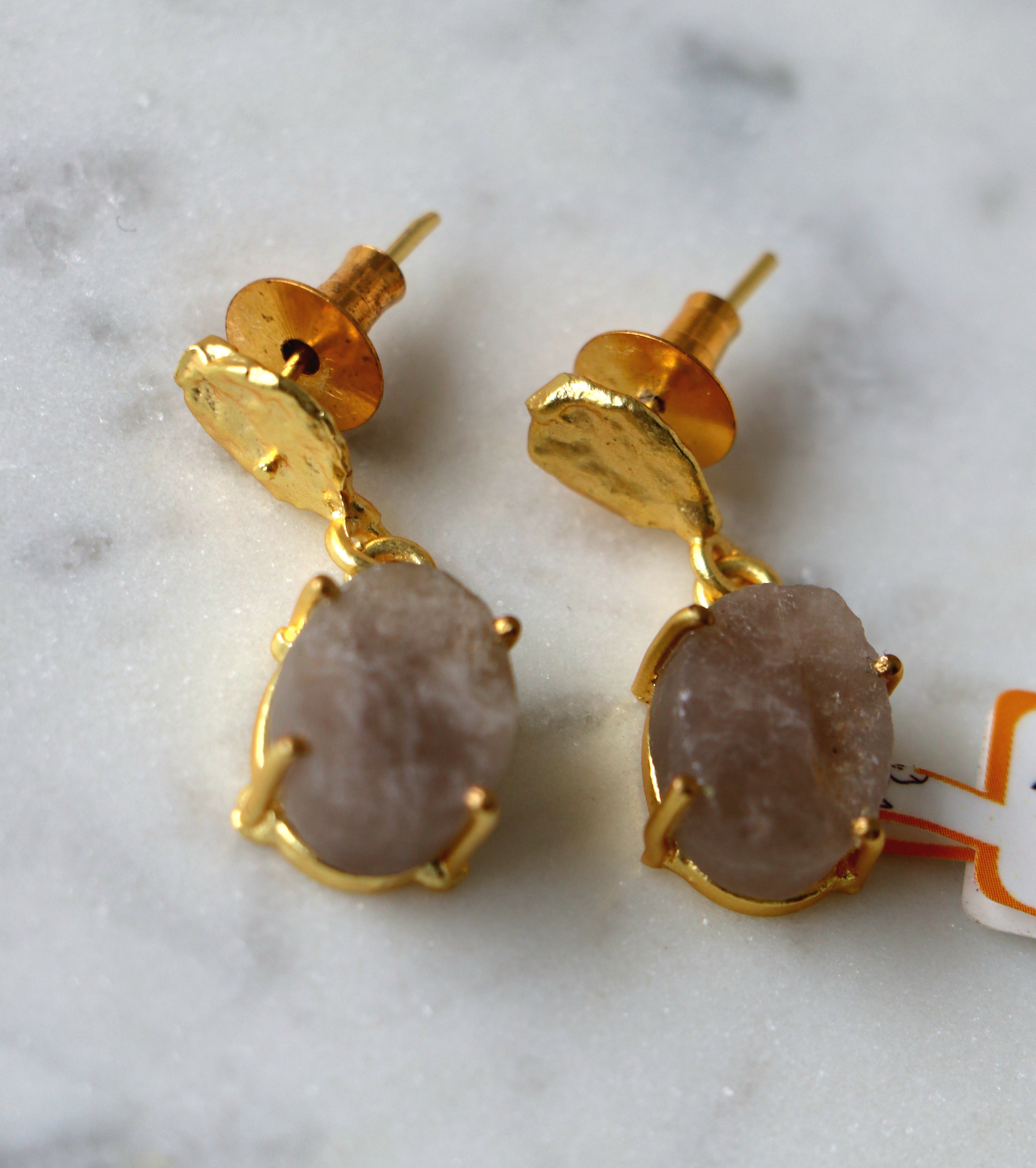 Lavender Essence Gemstone Earrings