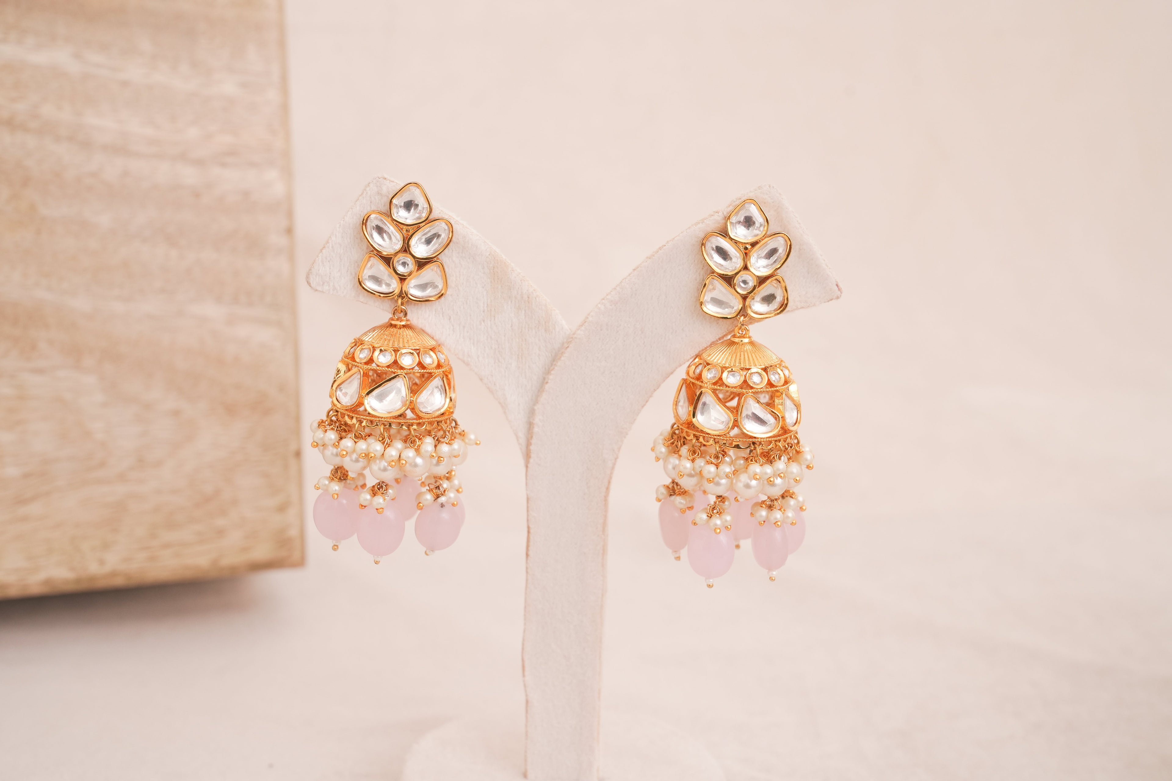 Noor Blush Polki Bridal Choker Set