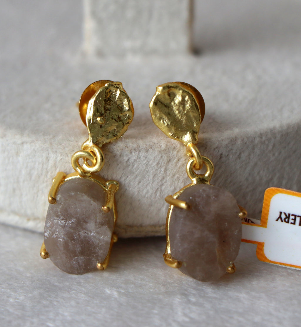 Lavender Essence Gemstone Earrings
