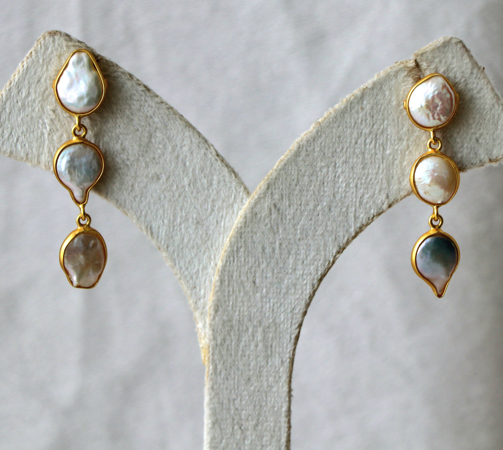Lumina Pearl Cascade Earrings