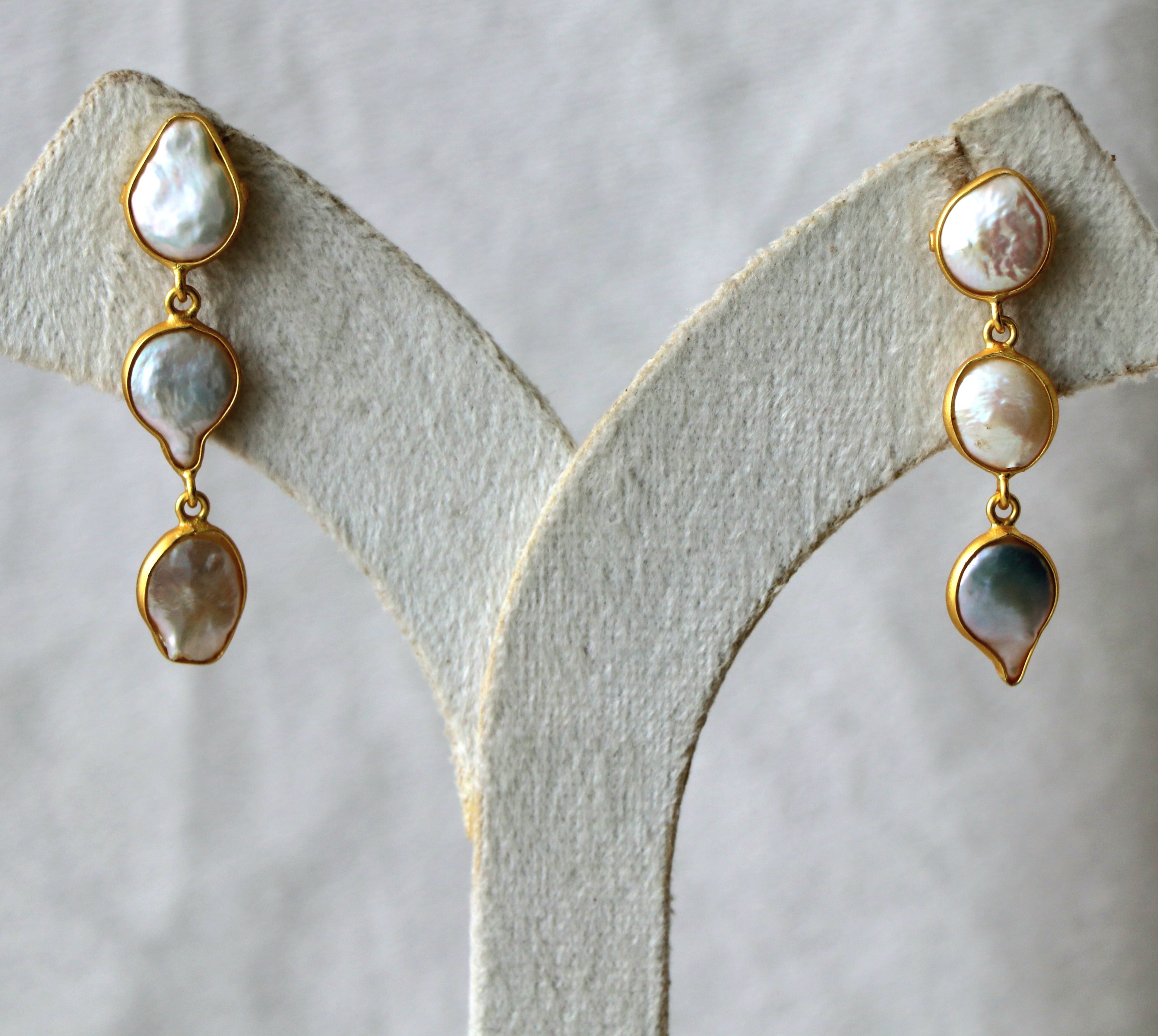 Lumina Pearl Cascade Earrings
