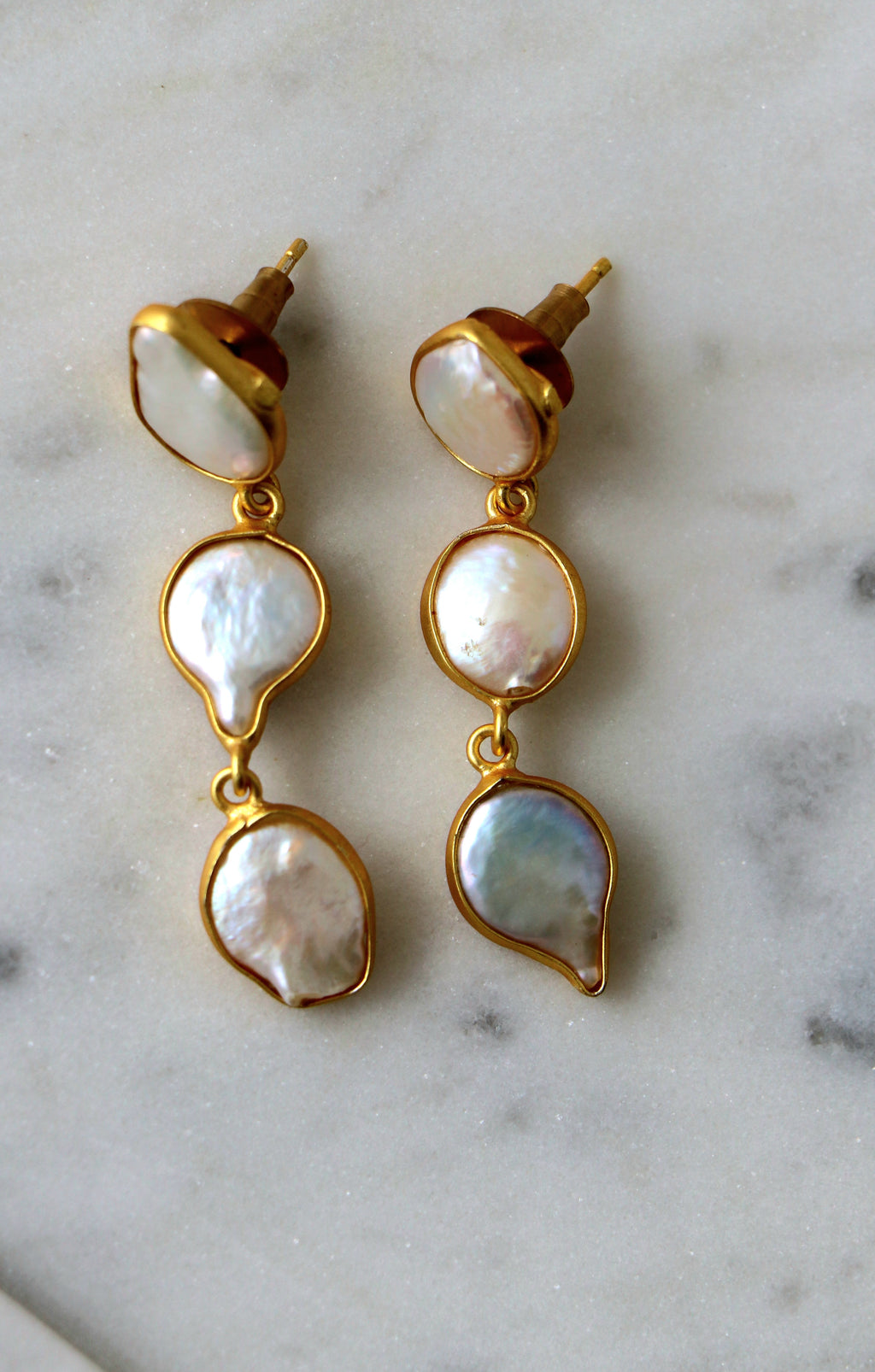 Lumina Pearl Cascade Earrings