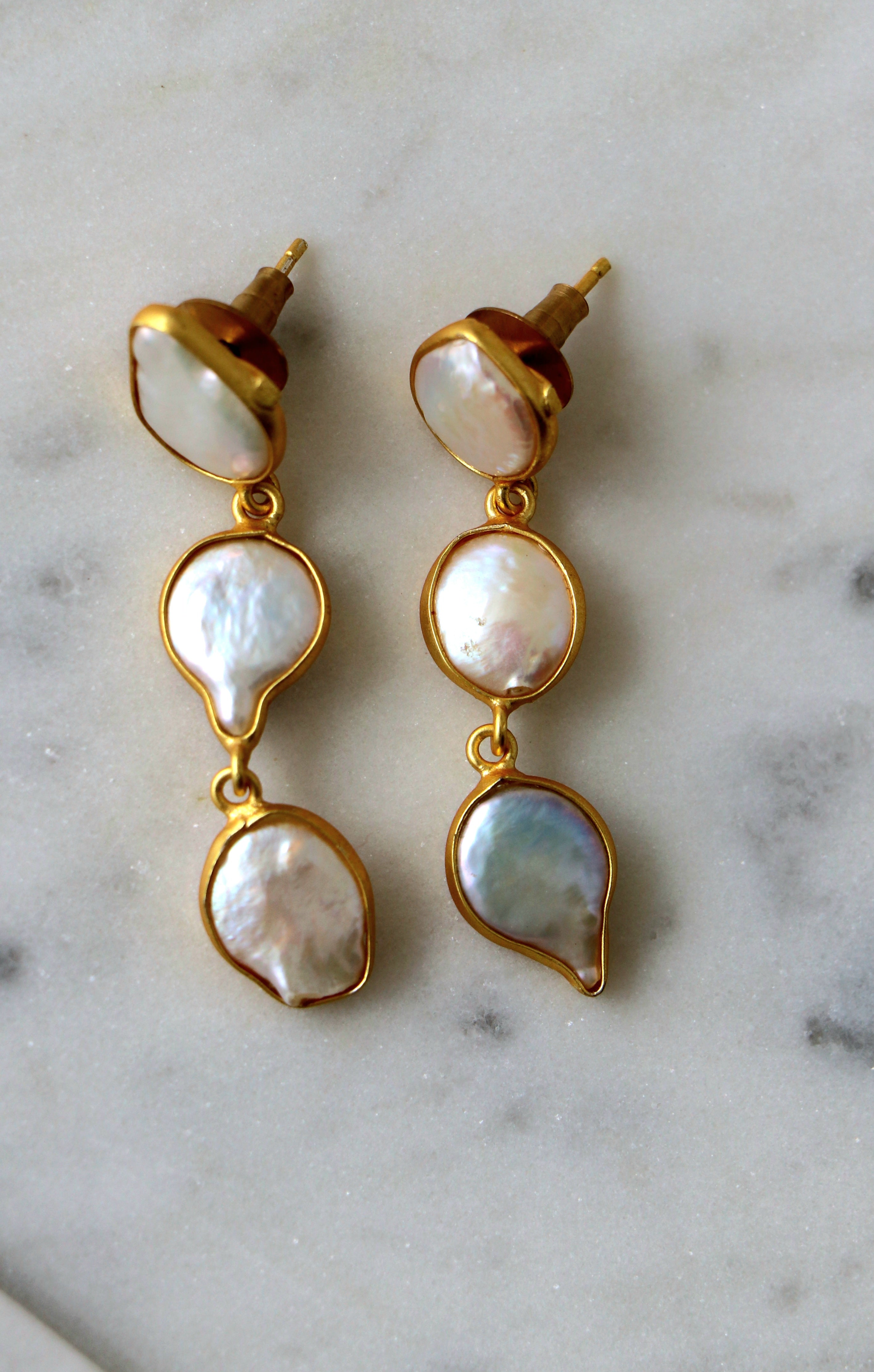 Lumina Pearl Cascade Earrings