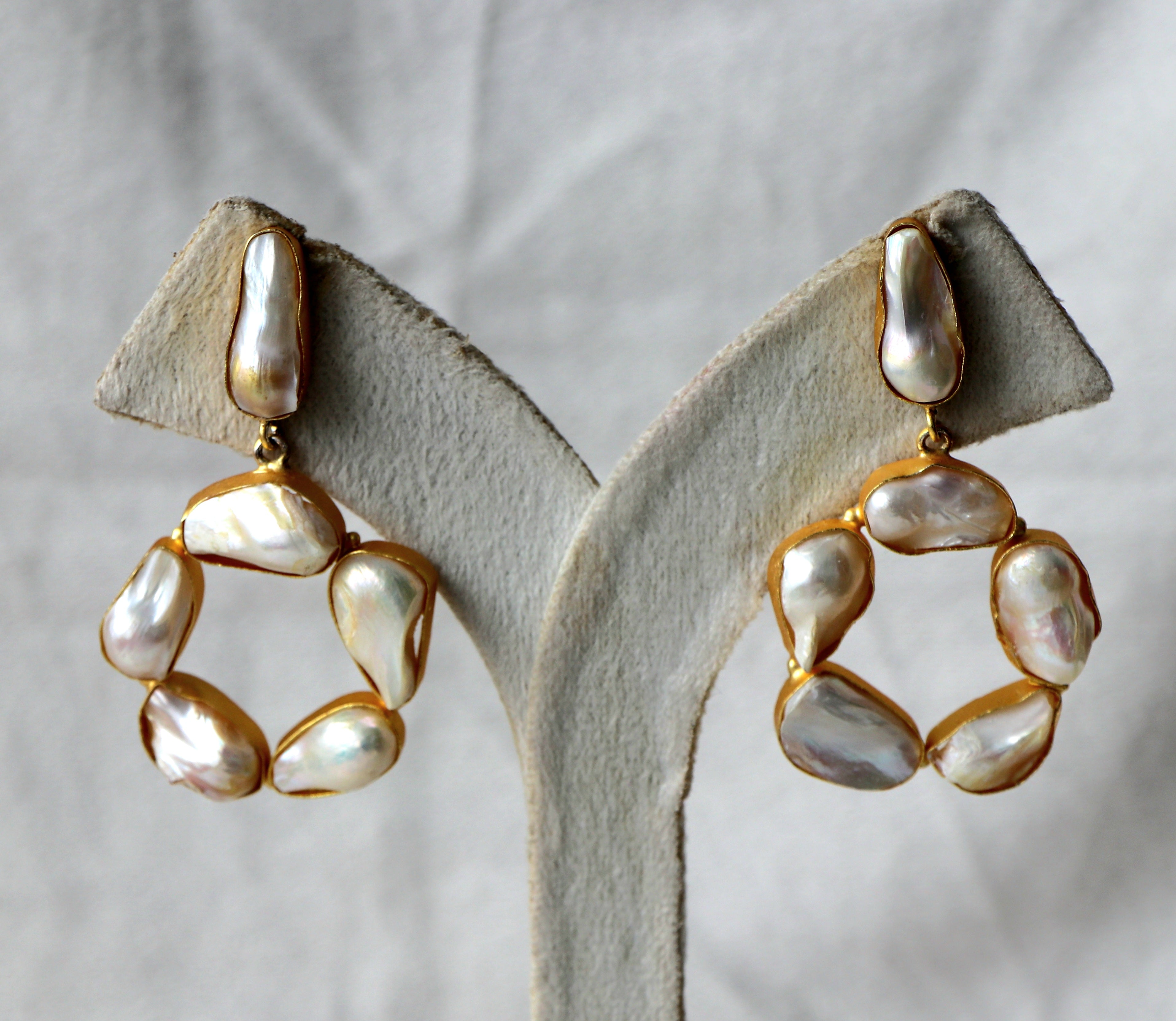 Lumina Pearl Circlet Earrings