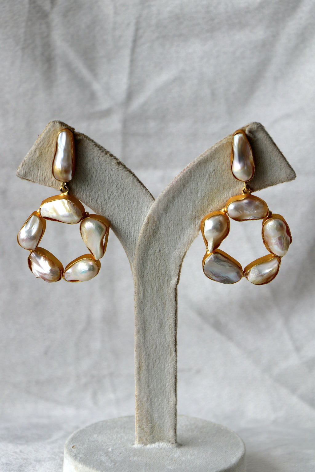 Lumina Pearl Circlet Earrings