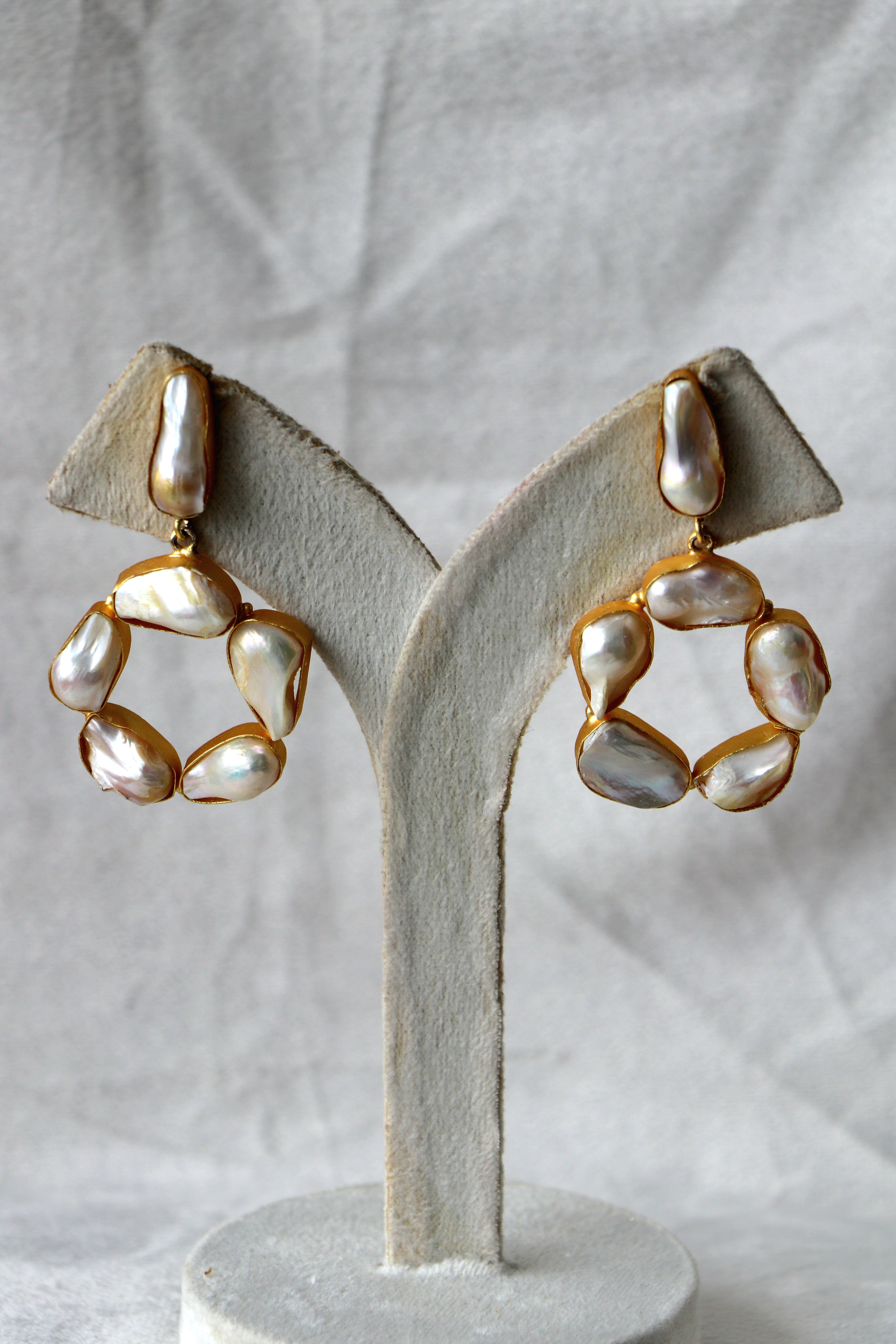 Lumina Pearl Circlet Earrings