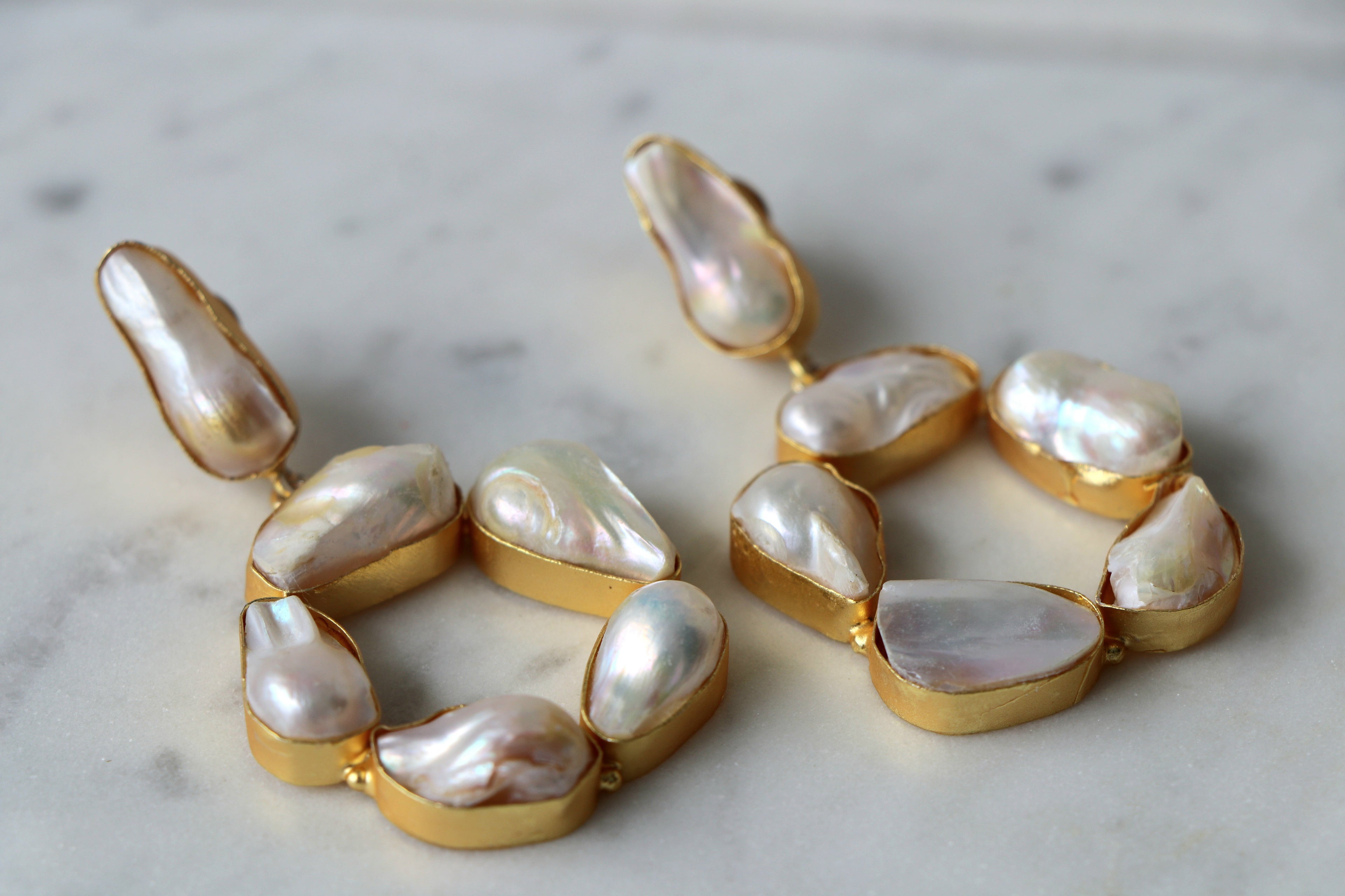 Lumina Pearl Circlet Earrings