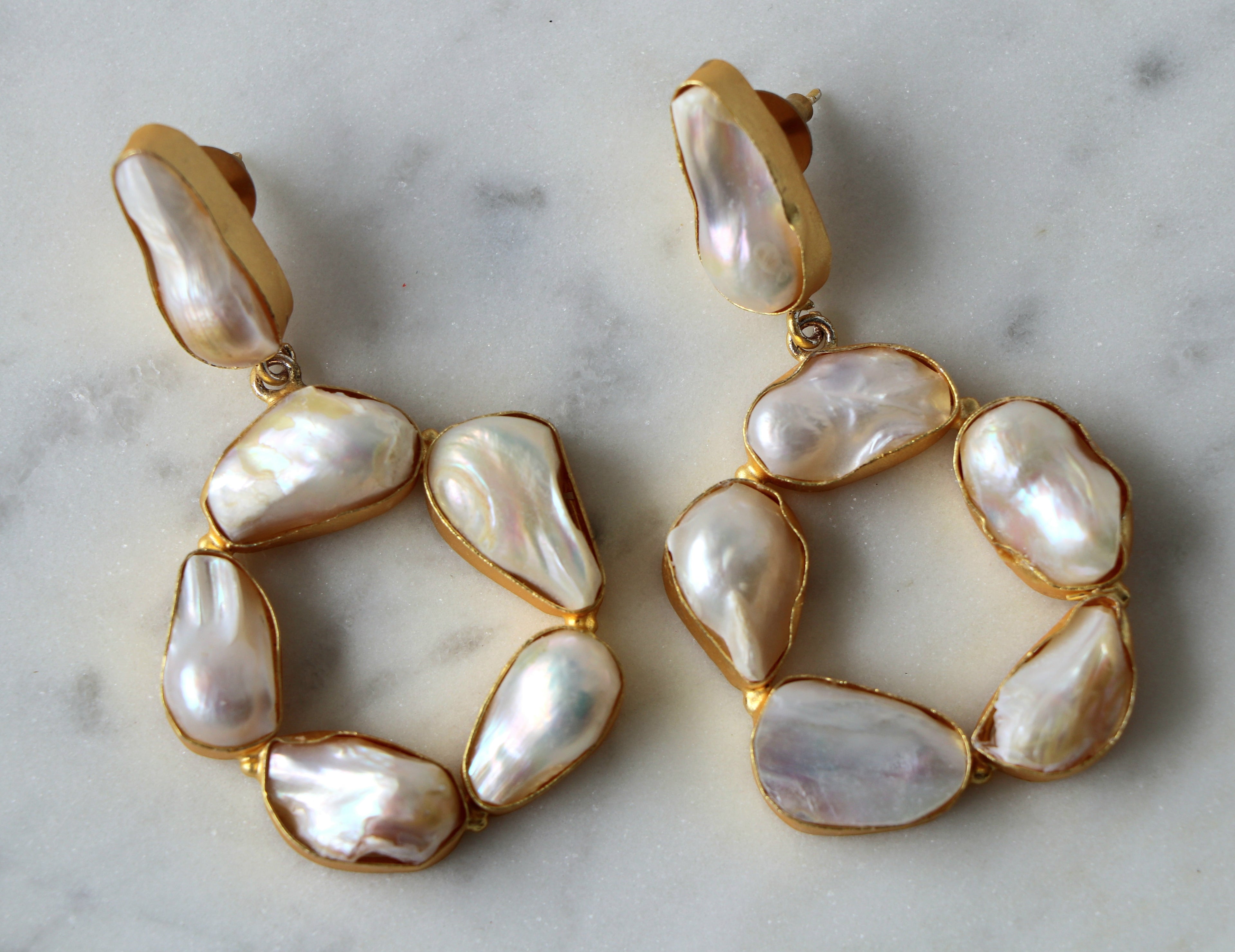 Lumina Pearl Circlet Earrings