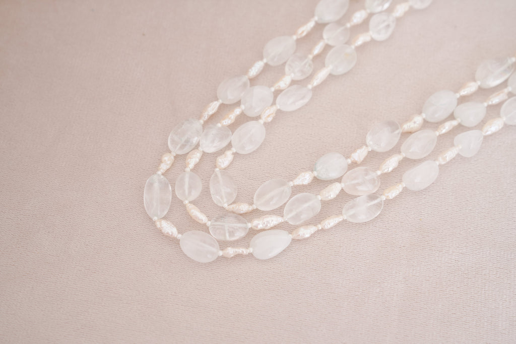Luminary Fluorite & Pearl Strand Necklace