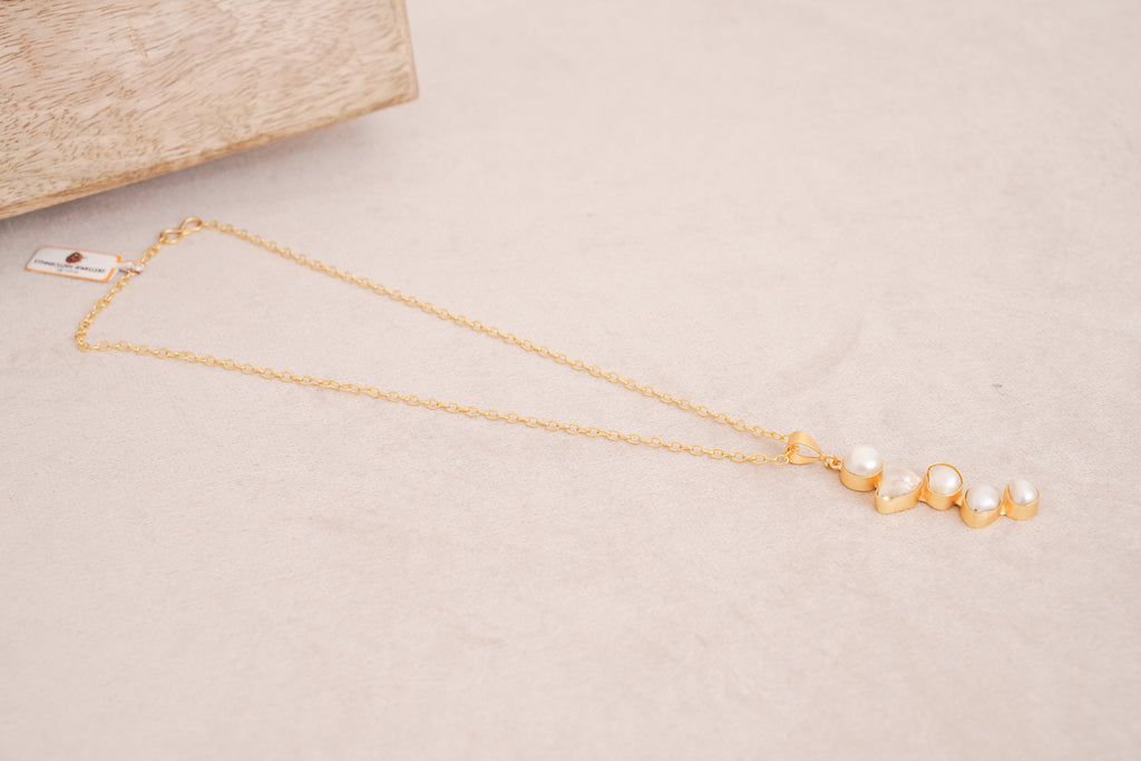 Luminary Pearl Cascade Necklace