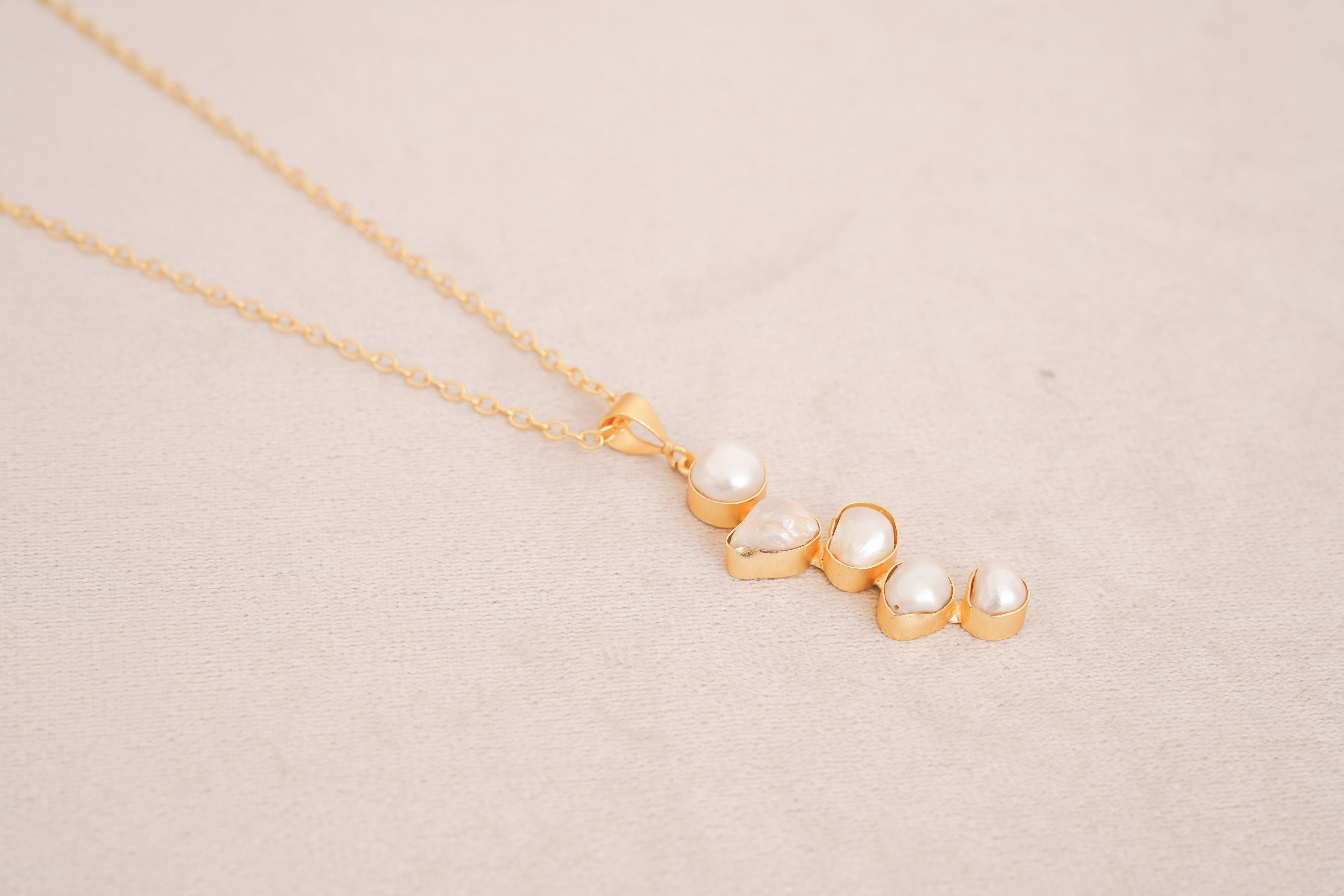 Luminary Pearl Cascade Necklace