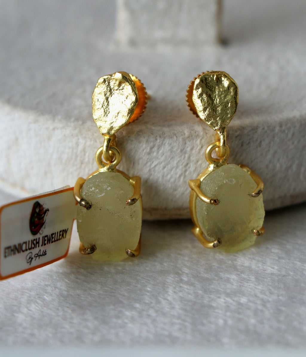 Luminous Citrine Statement Earrings