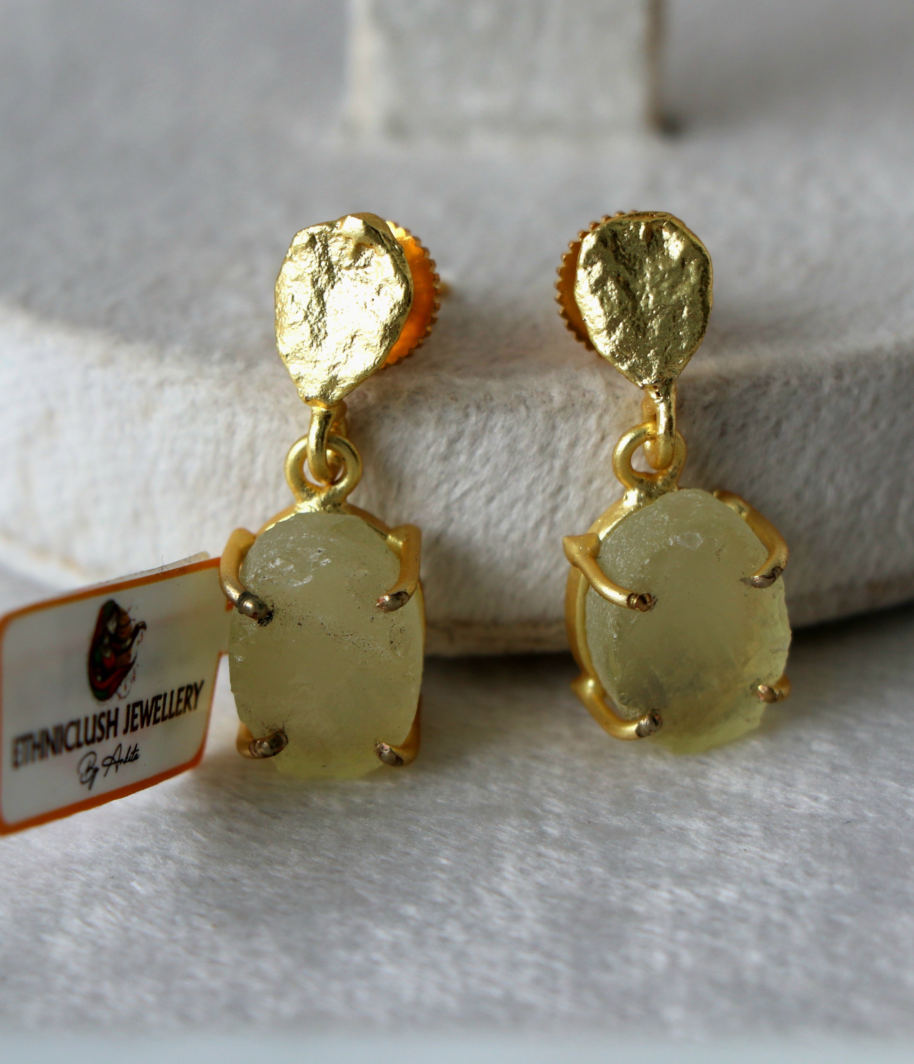 Luminous Citrine Statement Earrings