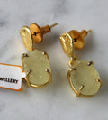 Luminous Citrine Statement Earrings
