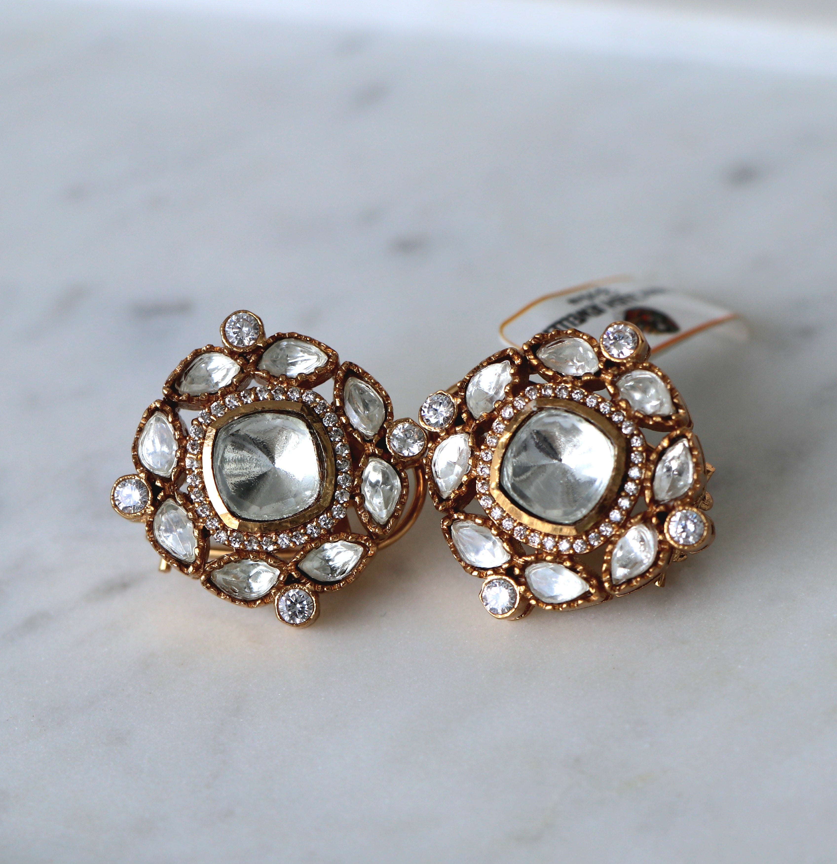 Luminous Lotus Statement Earrings