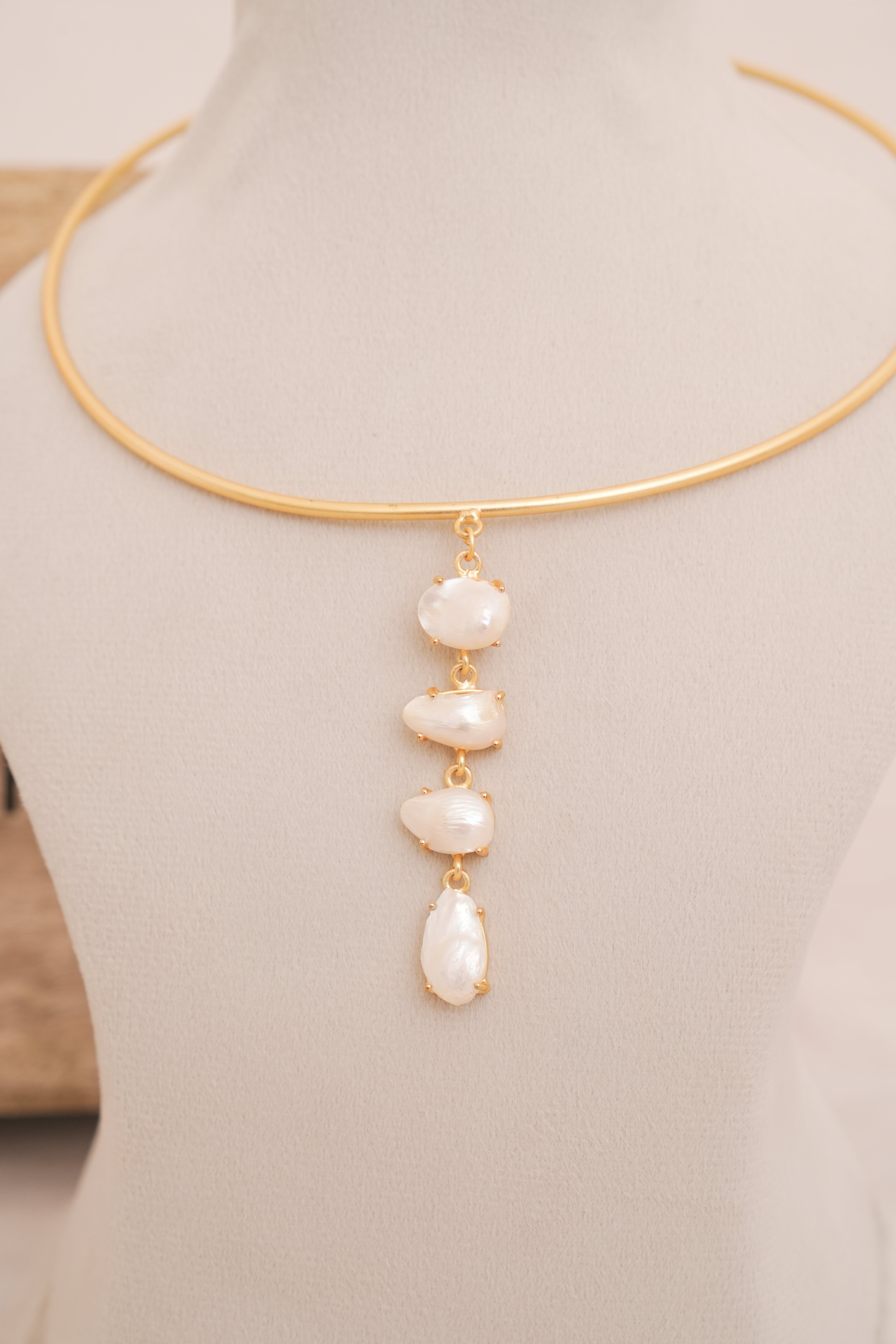 Luminous Baroque Pearl Drop Hasli