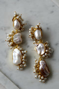 Luminous Pearl Cascade Earrings