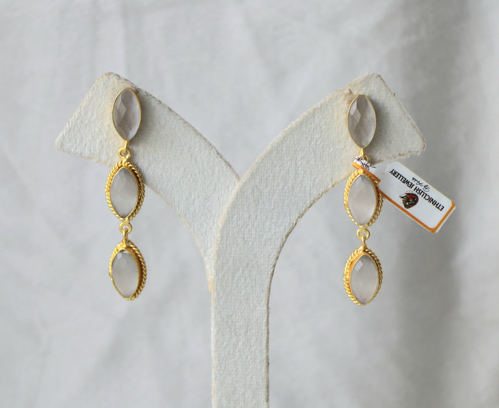 Luna Facet Rope Drop Earrings