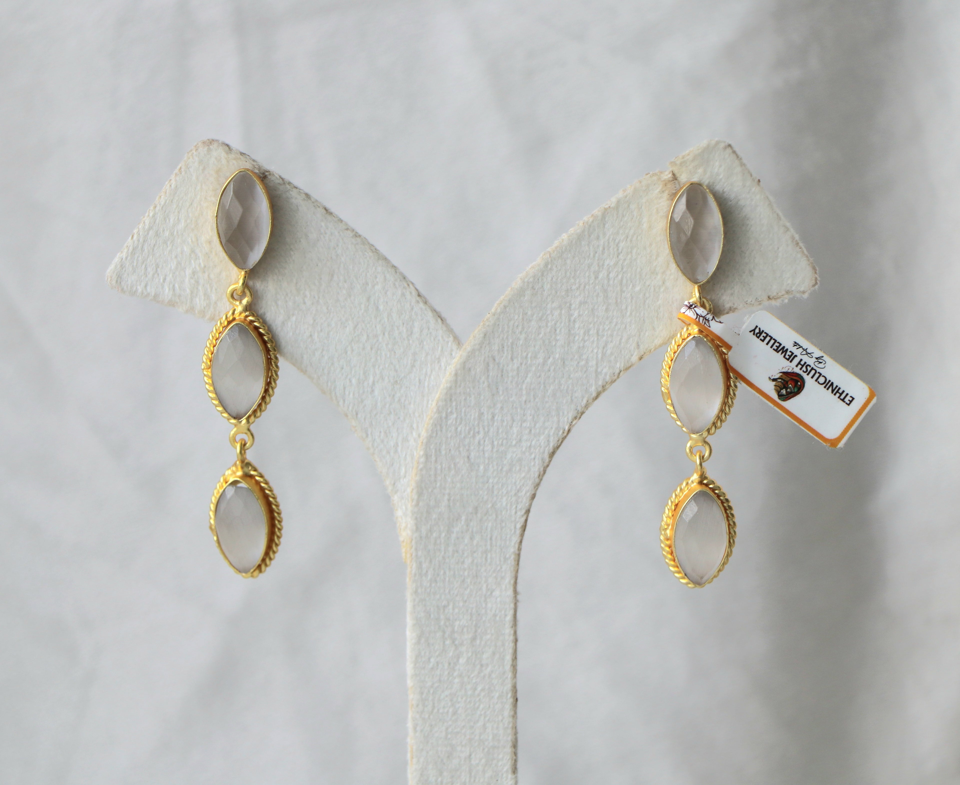 Luna Facet Rope Drop Earrings