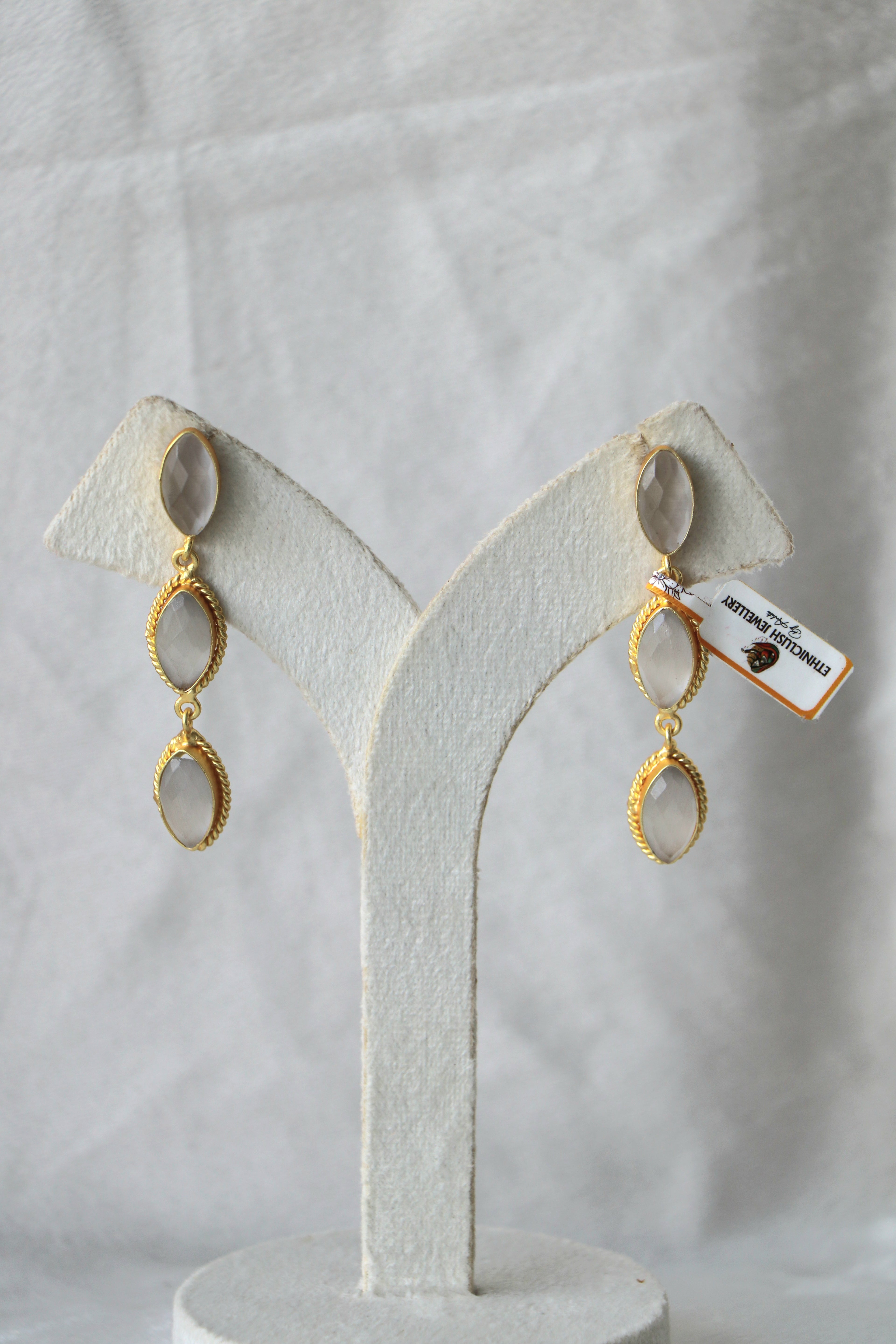 Luna Facet Rope Drop Earrings