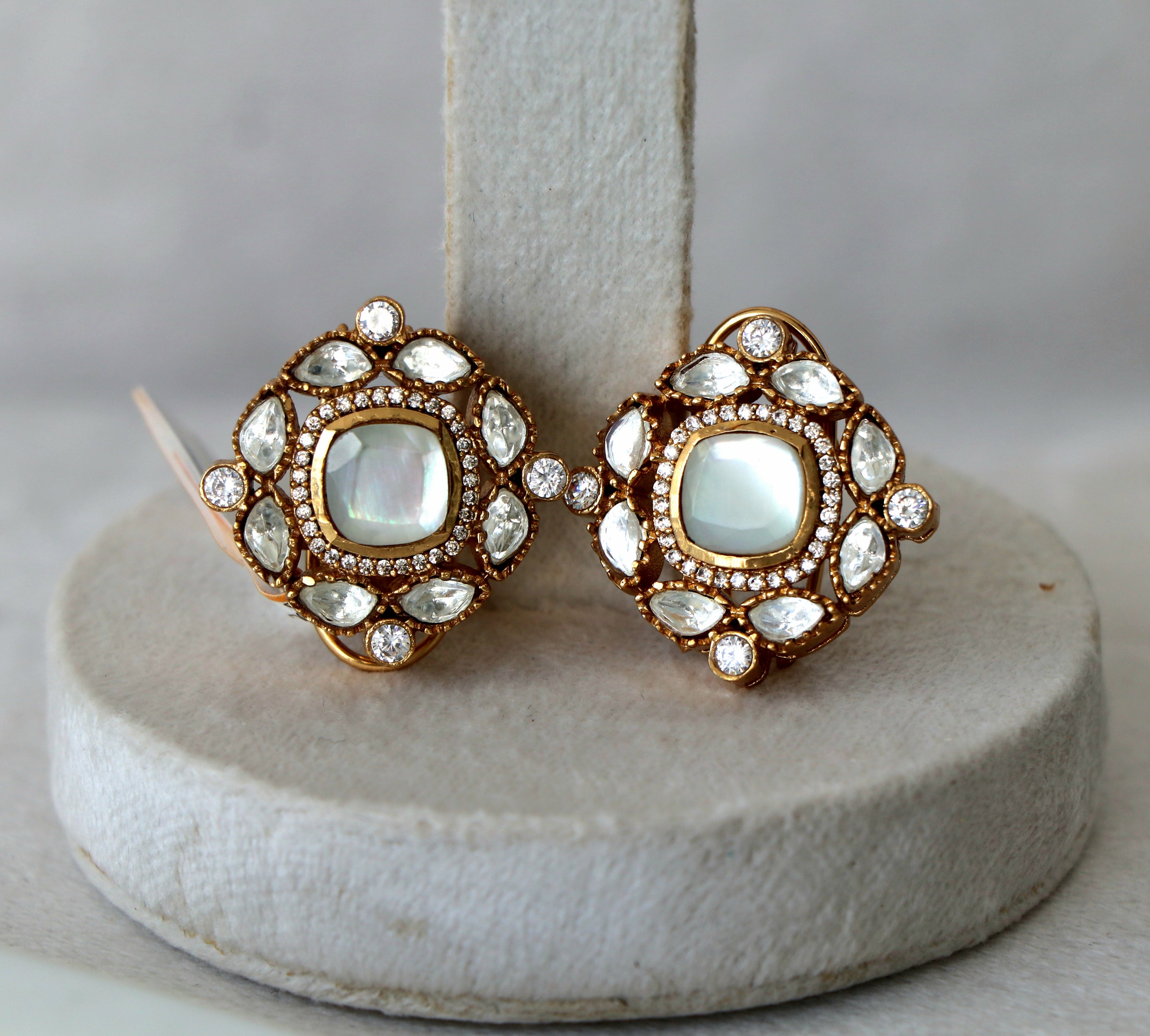Lunar Bloom Statement Earrings