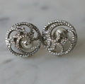 Lunar Pearl Stud Earrings