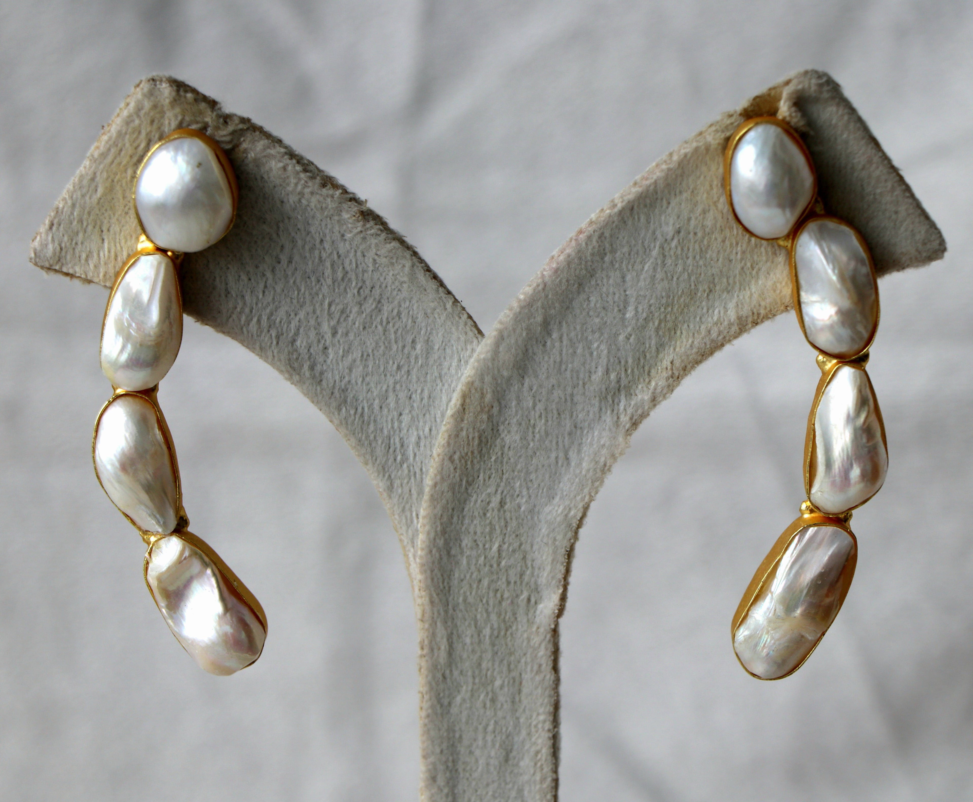 Lustrous Pearl Cascade Earrings