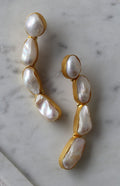 Lustrous Pearl Cascade Earrings
