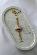 Lustrous Baroque Pearlstone Cascade Bracelet
