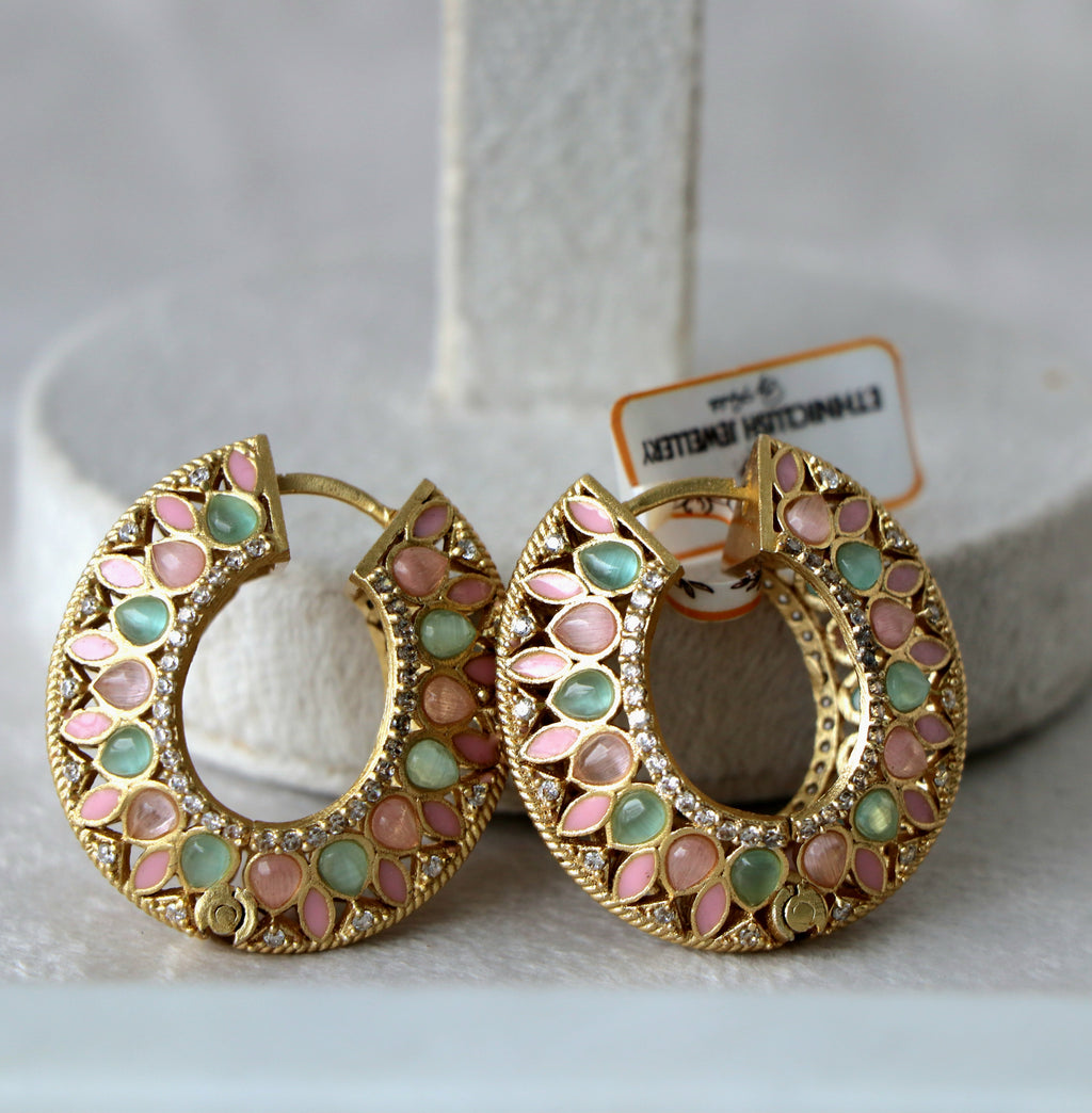 Mandala Bloom Hoop Earrings