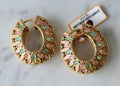 Mandala Bloom Hoop Earrings
