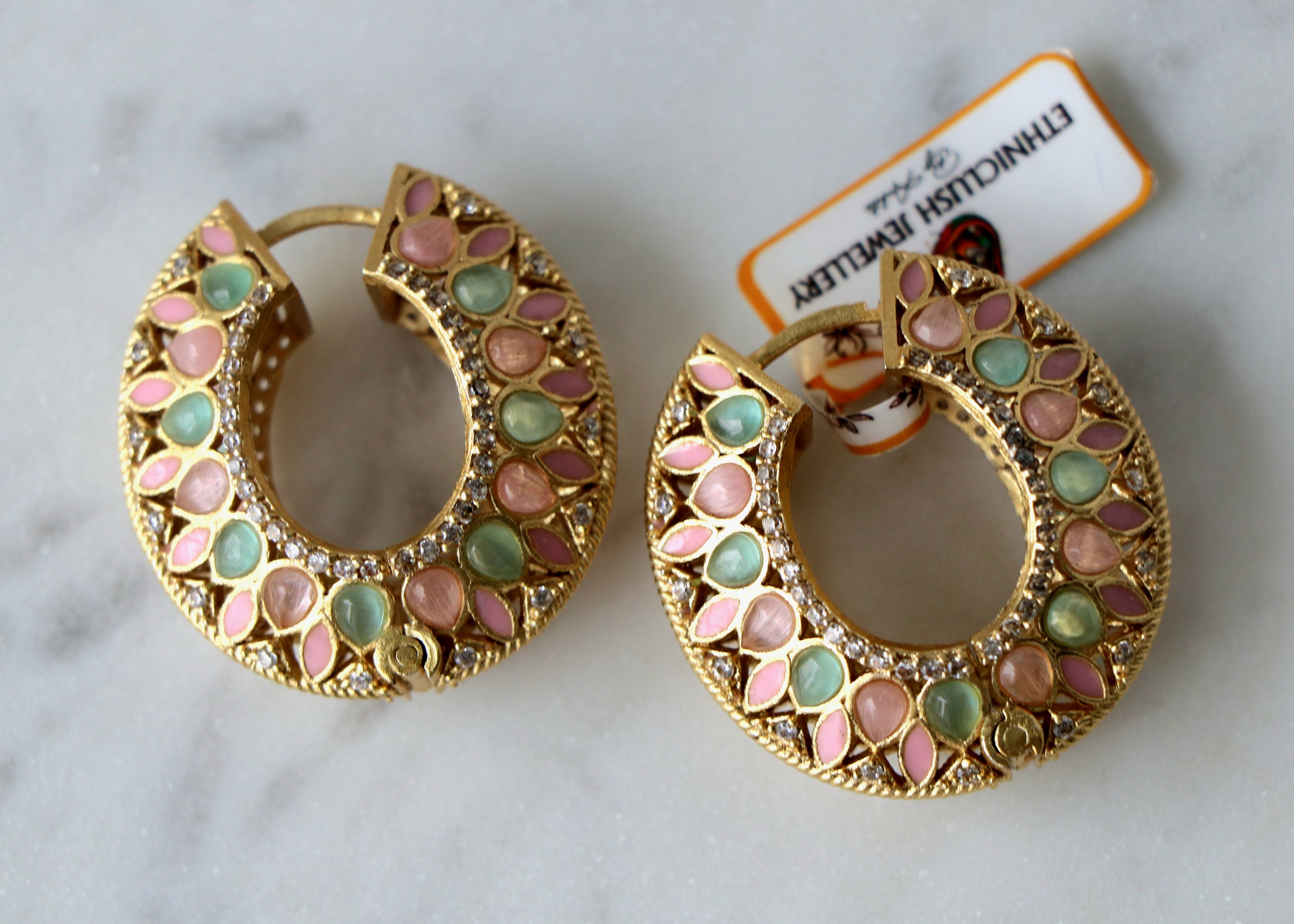 Mandala Bloom Hoop Earrings
