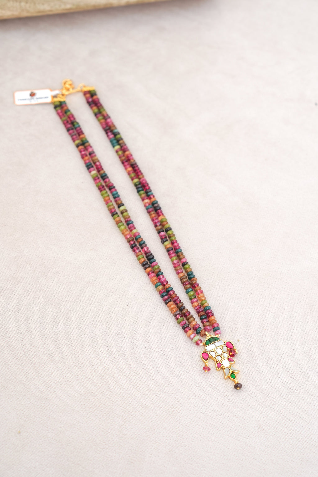 Mandala Gemstone Double Strand Necklace