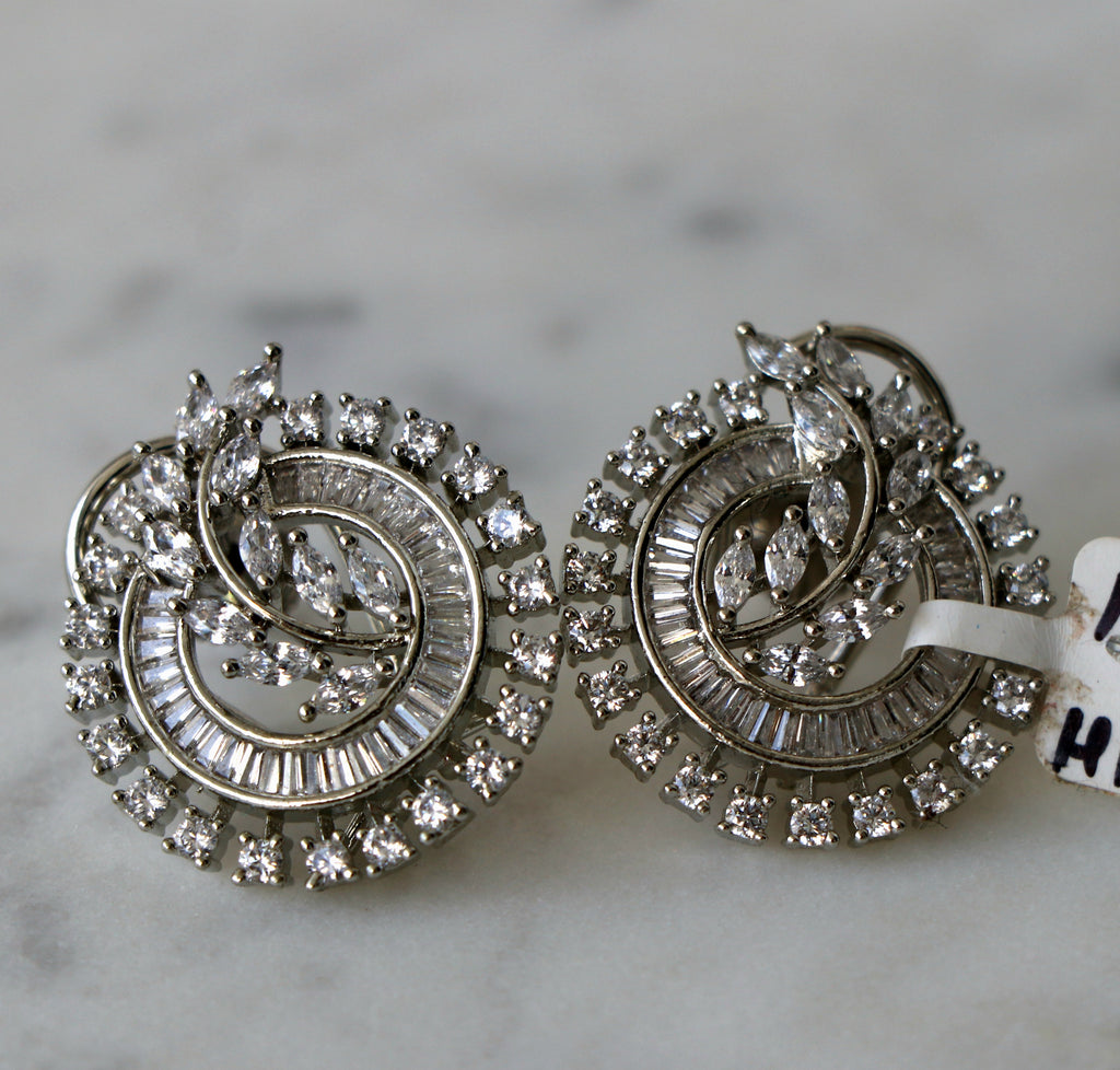 Marquise Spiral Earrings