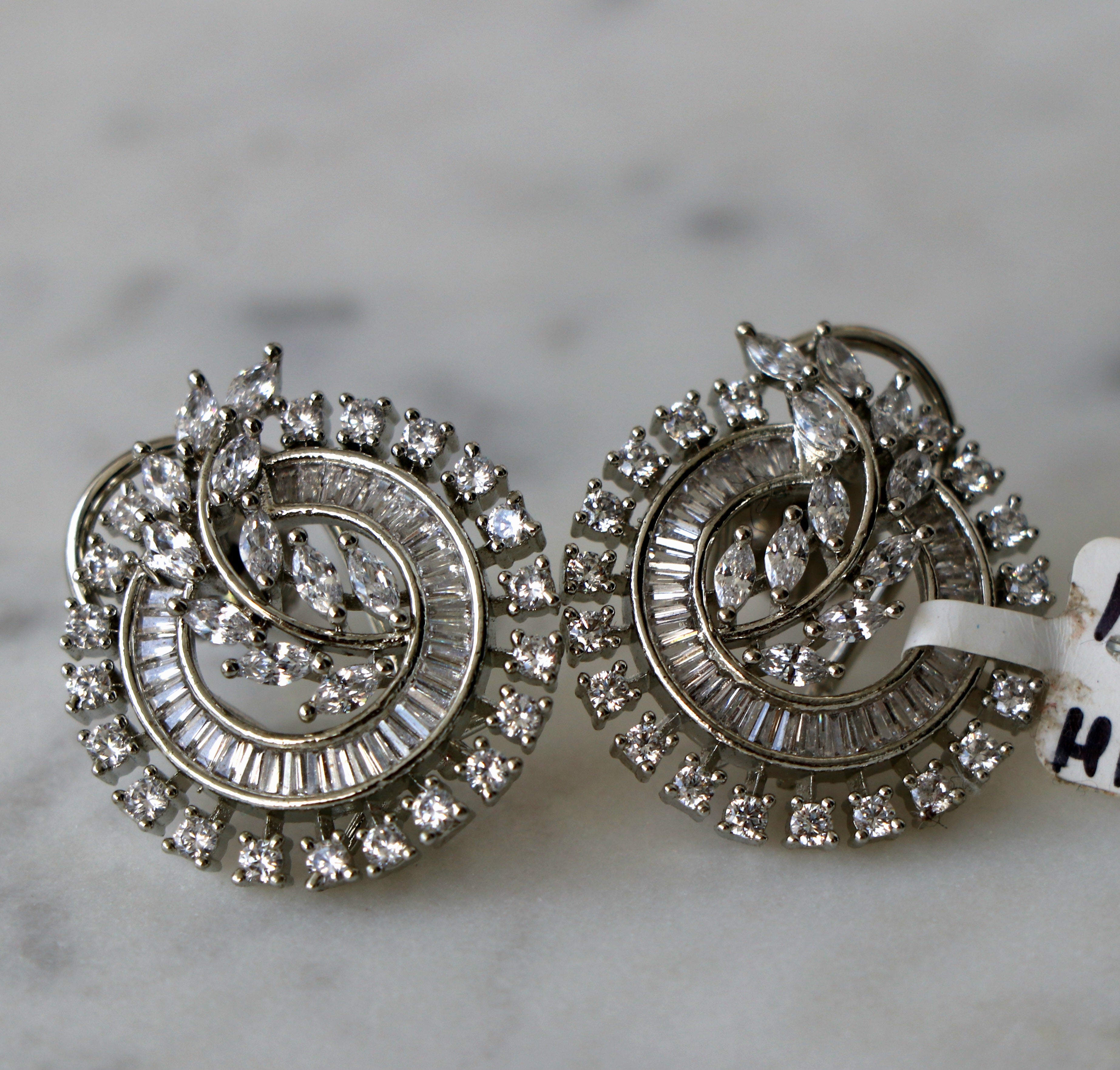 Marquise Spiral Earrings