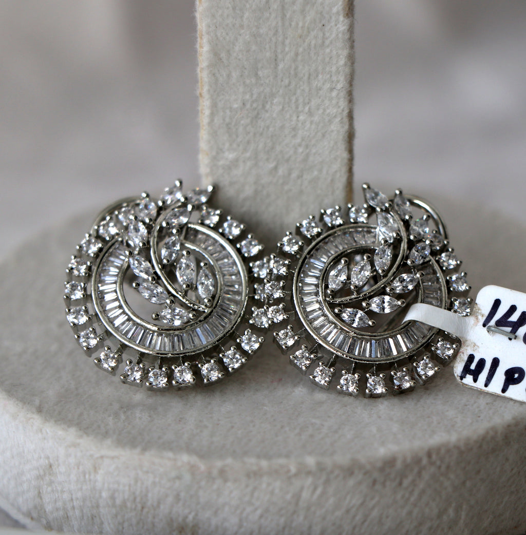 Marquise Spiral Earrings