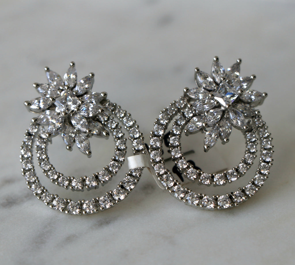 Marquise Spiral Earrings