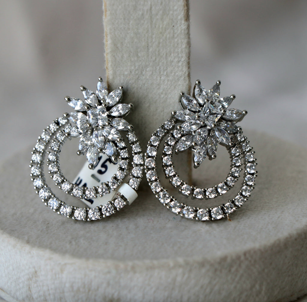 Marquise Spiral Earrings