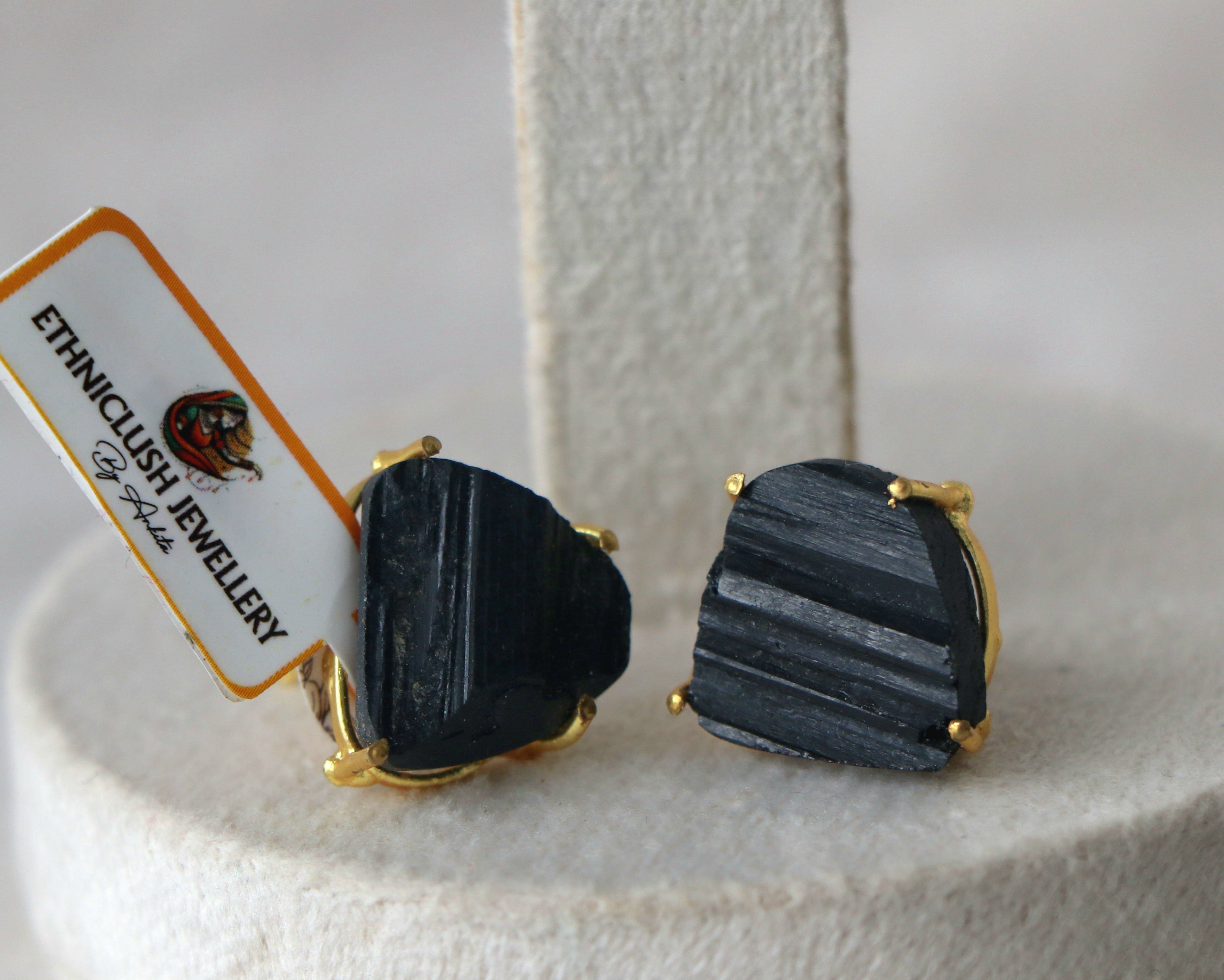 Midnight Strata Stud Earrings