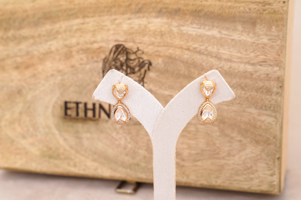 Moonlit Pearl Cascade Earrings  Necklace Set