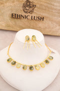 Mystic Green Cascade Necklace Set